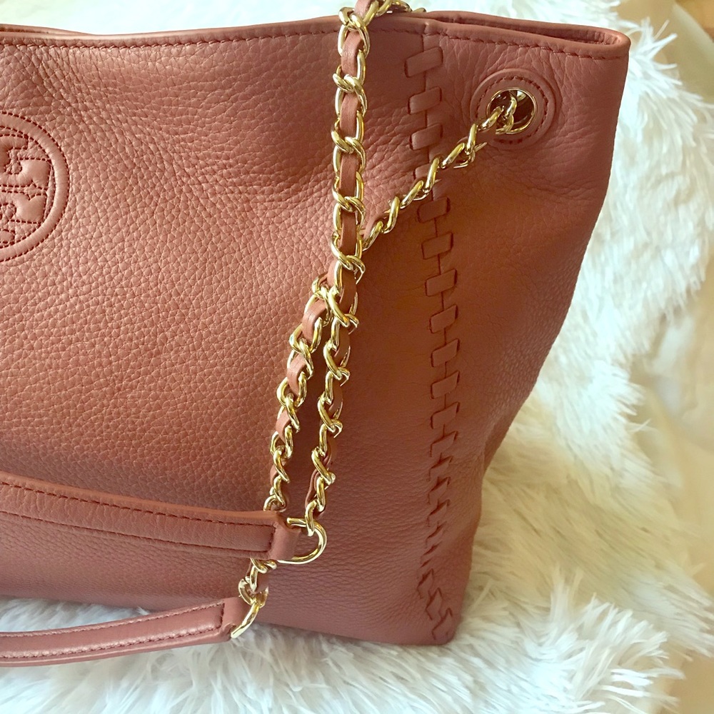 TORY BURCH Marion Chain Shoulder Slouchy Tote Bag